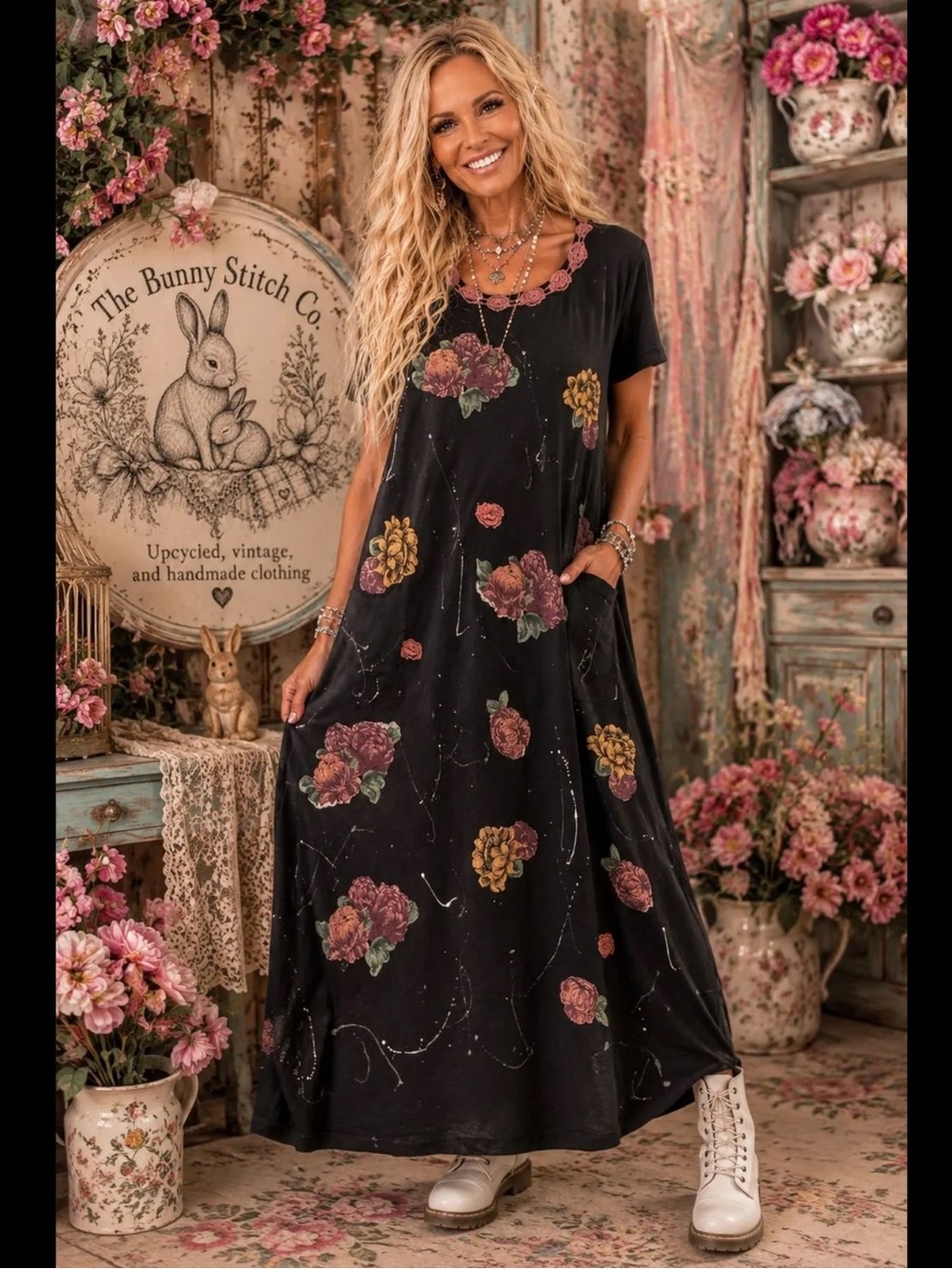 NWOT jaded Gypsy Midnight Walks Dress OS